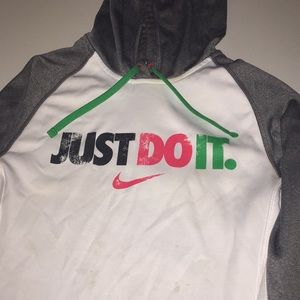 XS Nike Just Do It pull over hoodie Xmas edition
